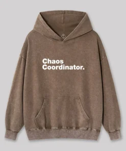 Alternative view of Chaos Coordinator Washed Hoodie