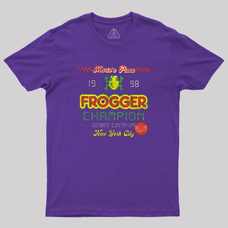Frogger Champion Christmas Geek T-Shirt - Image 5