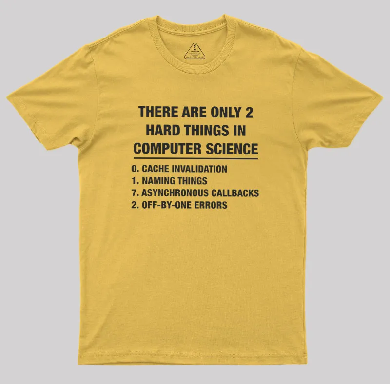 The Two Hard Things Geek T-Shirt - Image 6
