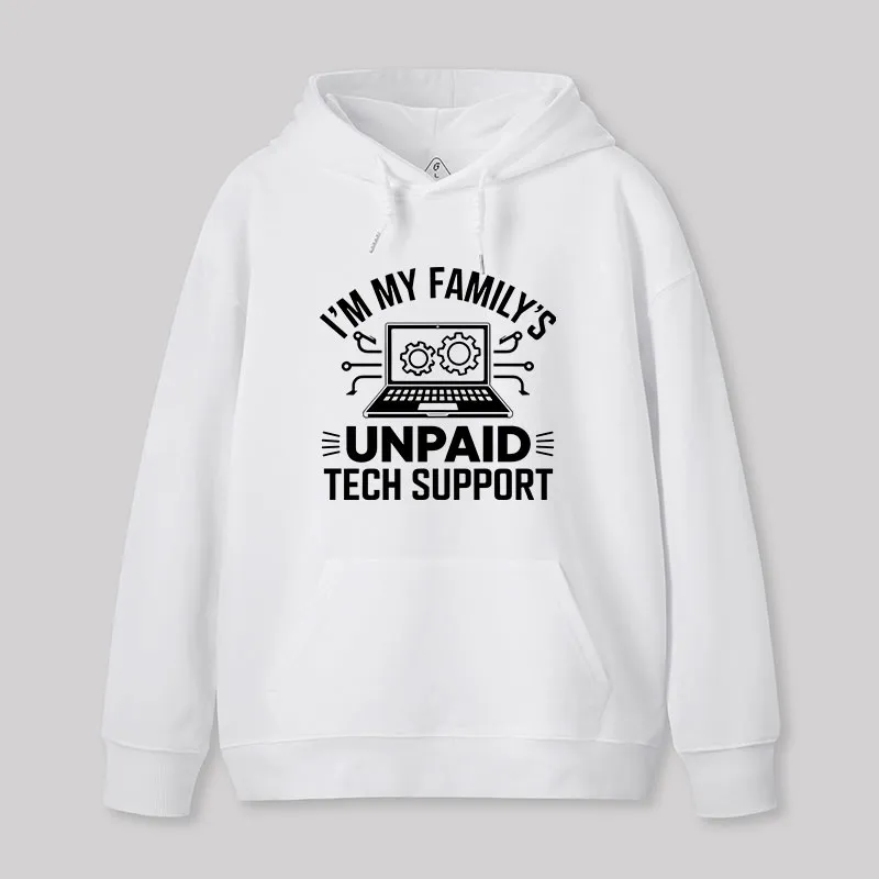 I'm My Family's Unpaid Tech Support Geek Hoodie - Image 5