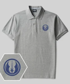 Lightwing Emblem Geek Embroidered Polo Shirts