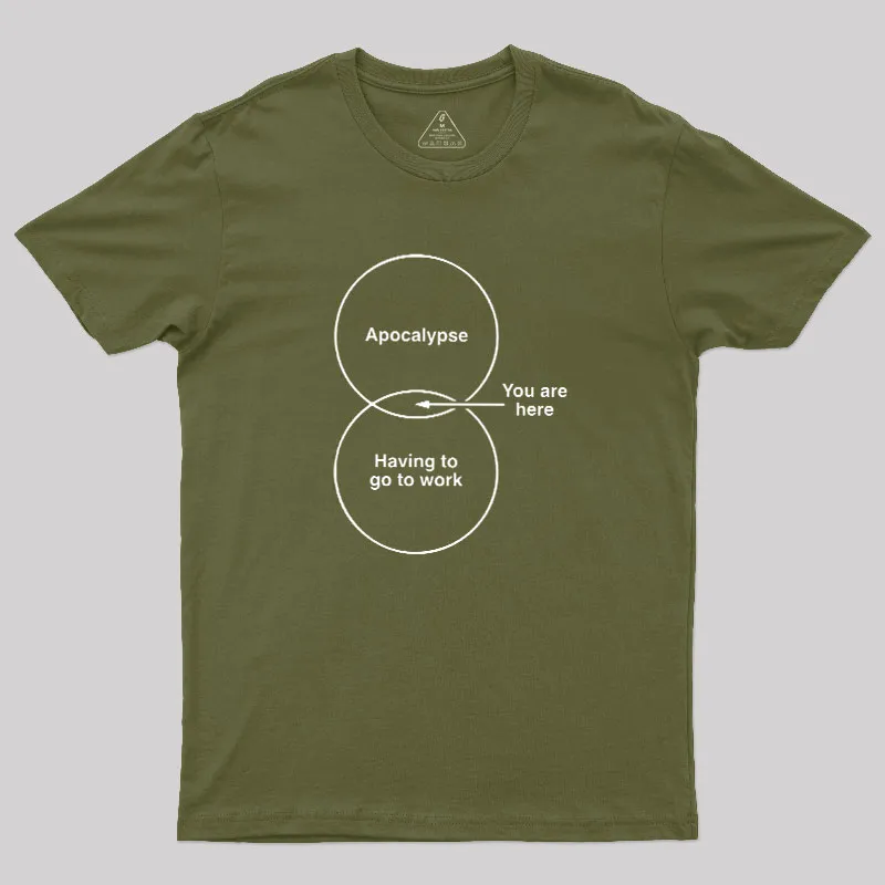 Apocalypse Diagram Geek T-Shirt - Image 3