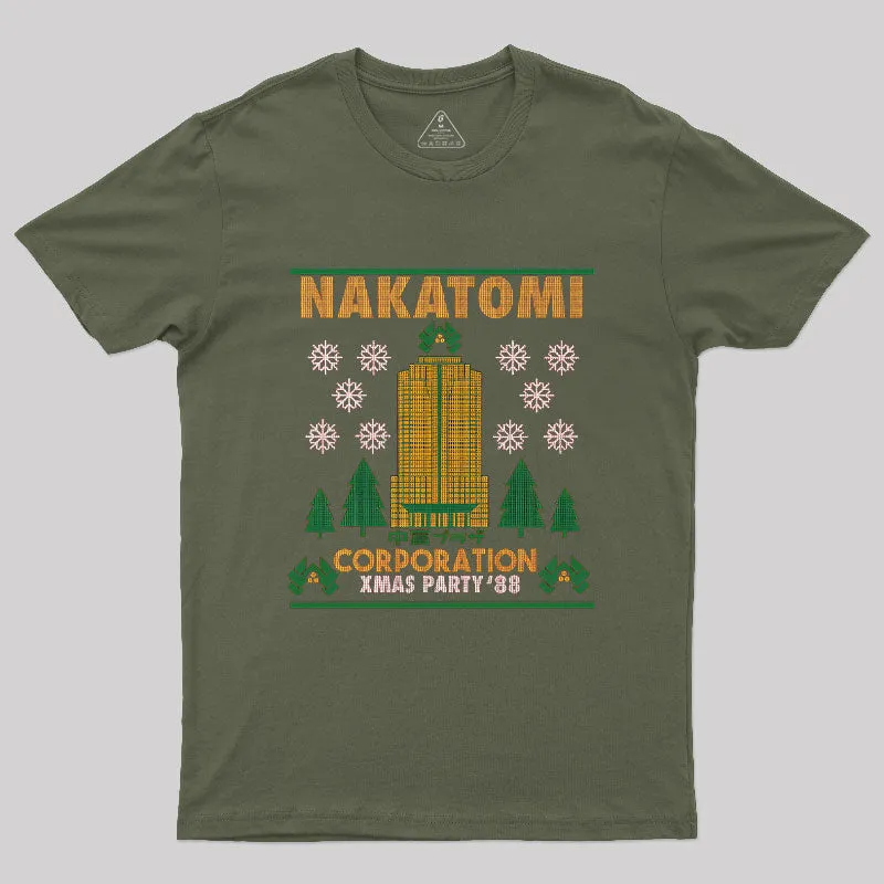 Nakatomi Plaza Xmas Party 88 Geek T-Shirt - Image 3