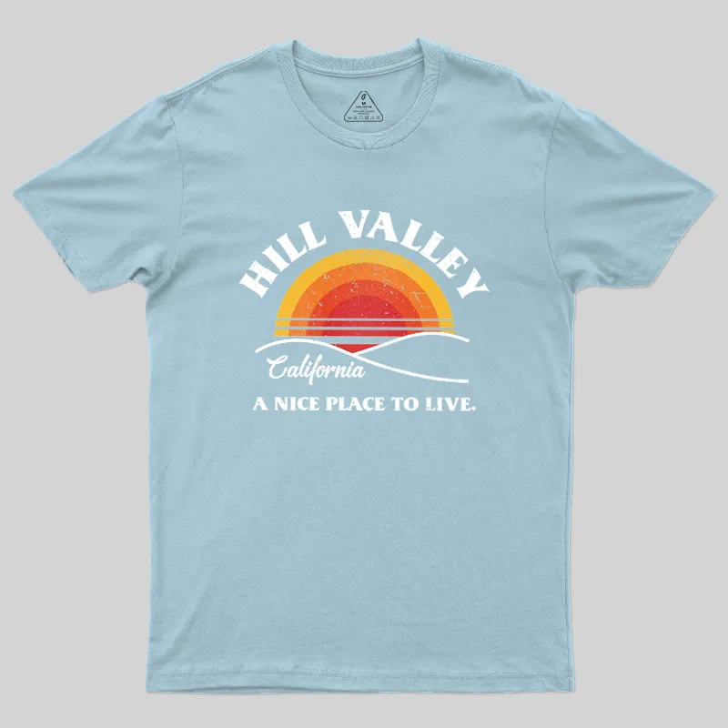 Hill Valley Sunset Geek T-Shirt - Image 9