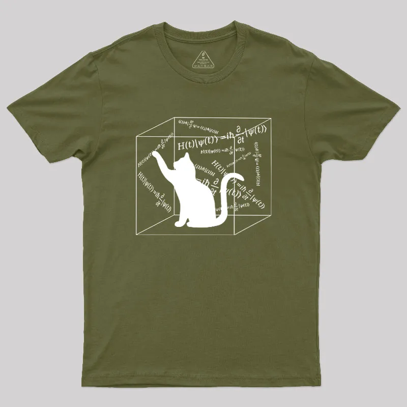 Schrodinger Cat In The Box Geek T-Shirt - Image 3