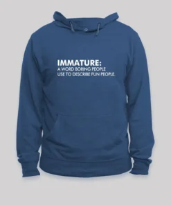 Alternative view of Maturity Misunderstood  Geek Hoodie