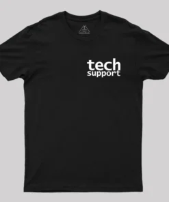 Tech Support Minimal Geek T-Shirt