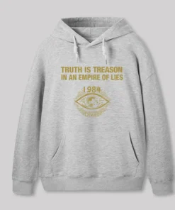 Alternative view of 1984 Orwell Geek Hoodie