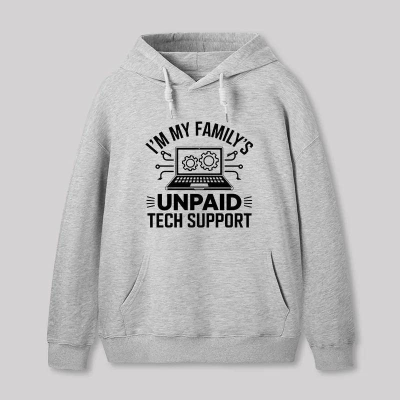 I'm My Family's Unpaid Tech Support Geek Hoodie - Image 4
