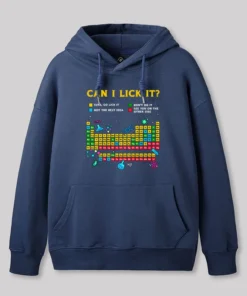 Alternative view of Can I Lick It Periodic Table Geek Hoodie