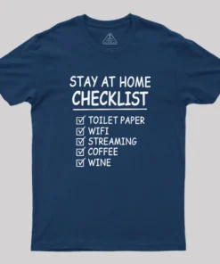 Alternative view of Home Checklist Geek T-Shirt