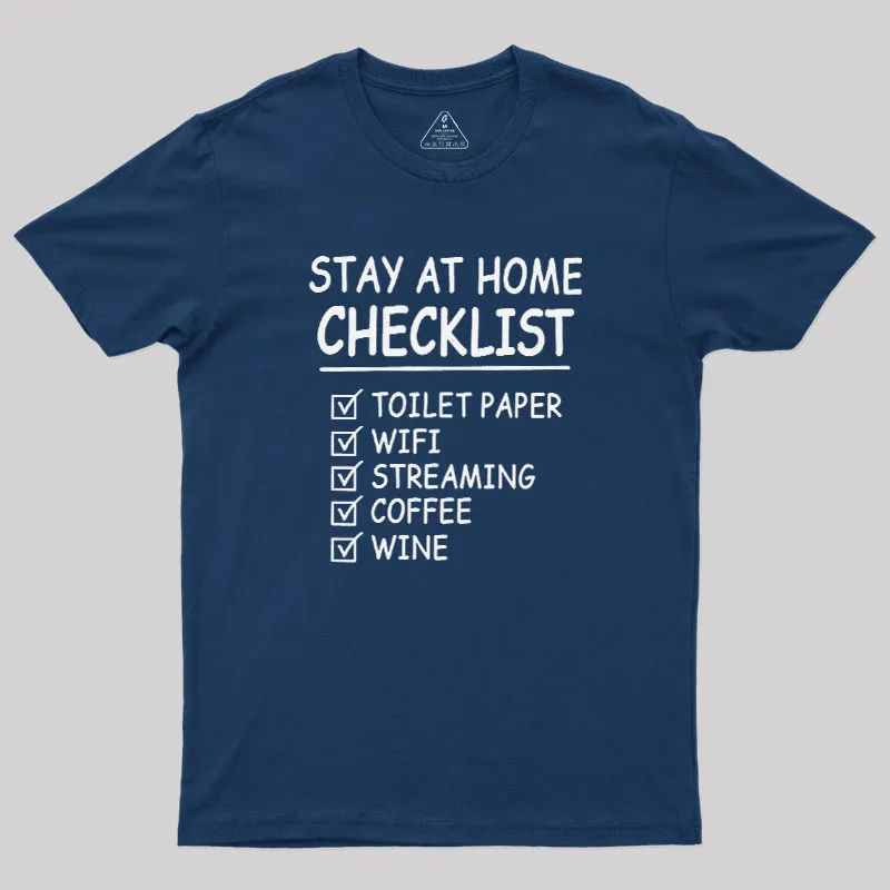 Home Checklist Geek T-Shirt - Image 2
