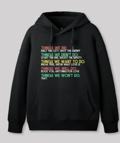 Things We Do Humour Geek Hoodie