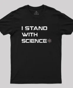 Alternative view of I Stand With Science Geek T-Shirt