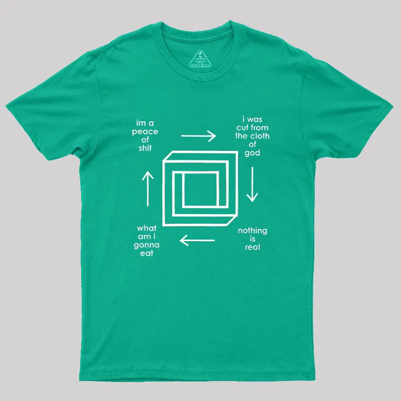 Surreal Existential Art Geek T-Shirt - Image 9