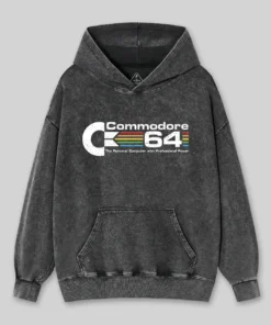 Commodore 64 Nerd Washed Hoodie