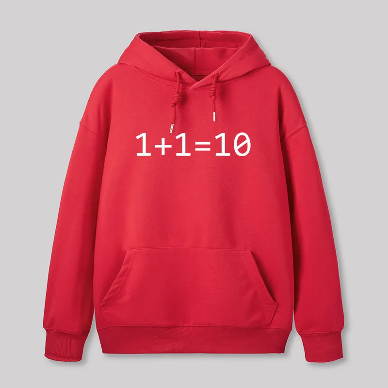 1 Plus 1 Equal 10 Binary Geek Hoodie - Image 6