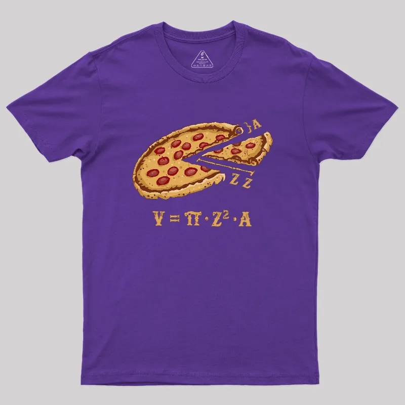 The Volume of Pizza Geek T-Shirt - Image 6