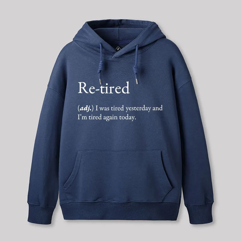 Retired Definition Nerd Geek Hoodie - Image 3