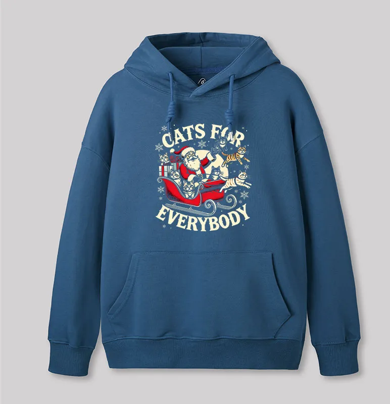 Christmas Cat Santa Cat Lover Geek Hoodie - Image 5