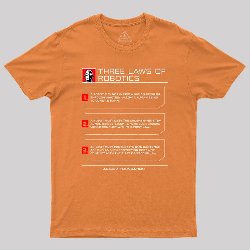 Three Laws Of Robotics Geek T-Shirt - Image 6