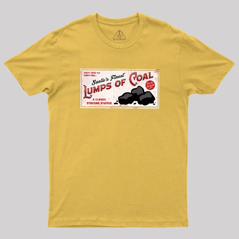 Santa's Coal Vintage Ad Geek T-Shirt - Image 8