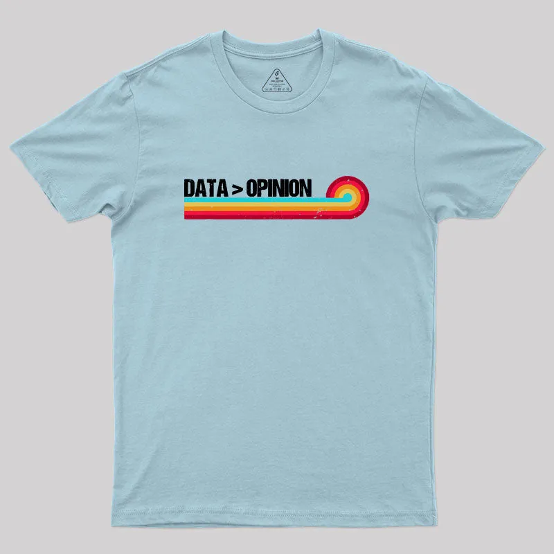 Retro Stripes Funny Data > Opinion Geek T-Shirt - Image 9