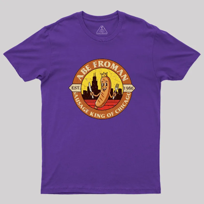 Sausage King of Chicago Geek T-Shirt - Image 6