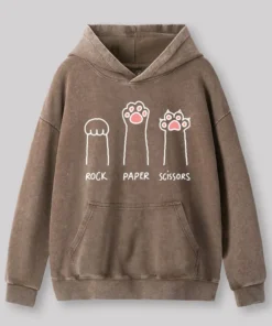 Cat Paw Washed Hoodie