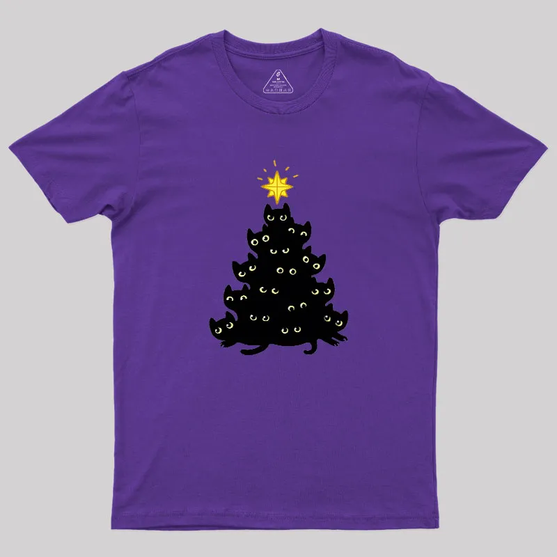 Meowy Christmas Geek T-Shirt - Image 5