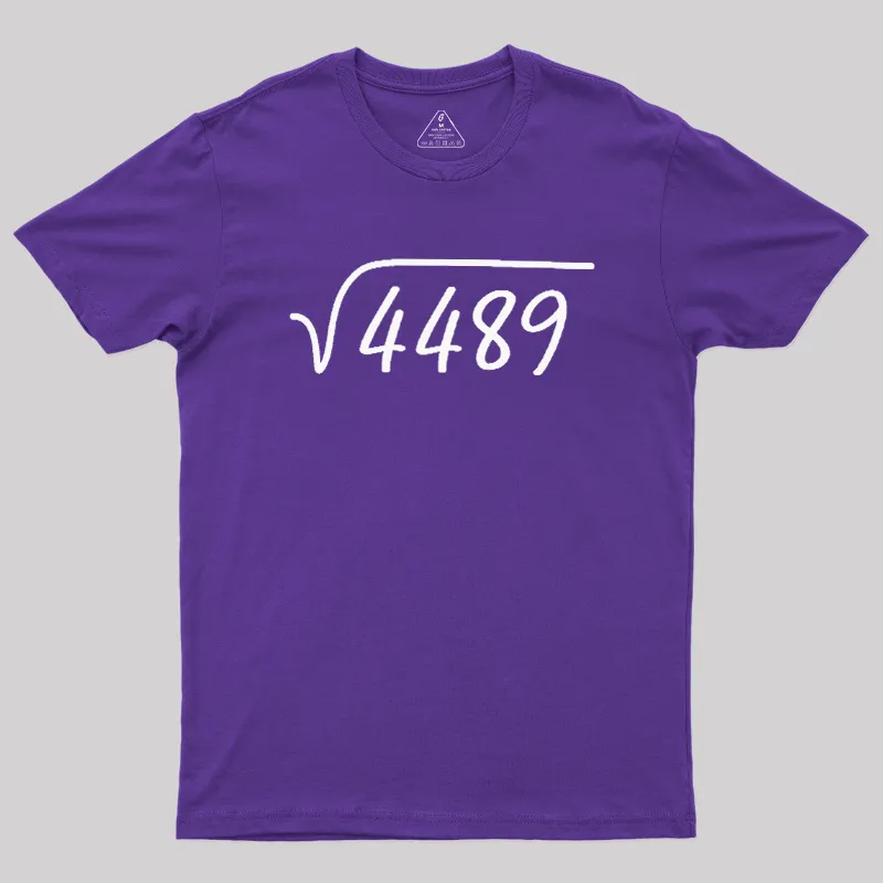 67 Meme Square Root Geek T-Shirt - Image 6