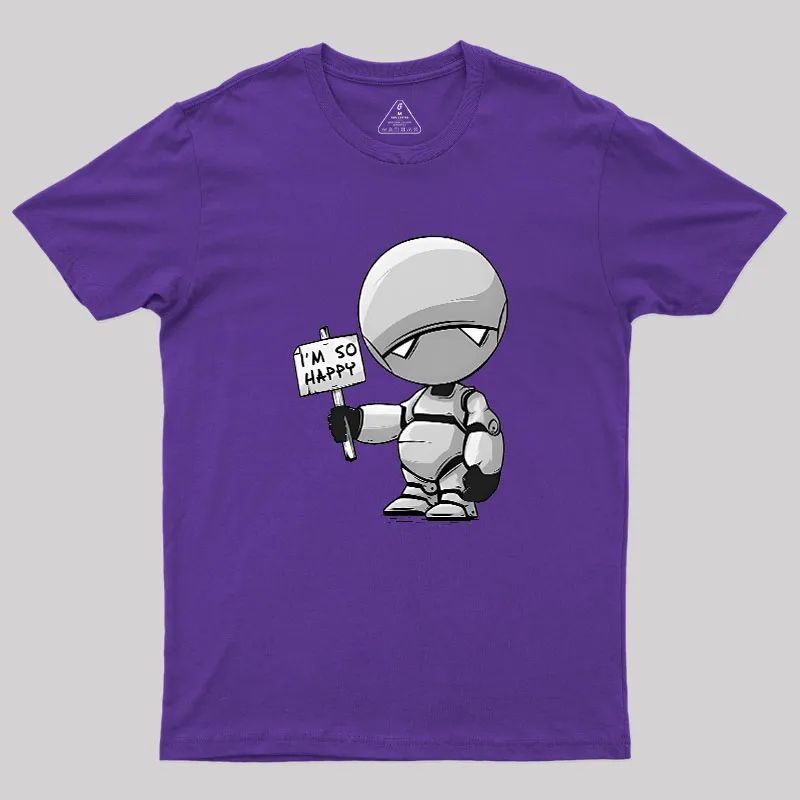 I'm So Happy Geek T-Shirt - Image 6