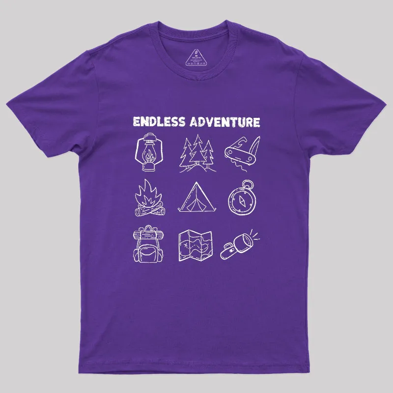 Endless Camping Adventure Geek T-Shirt - Image 6