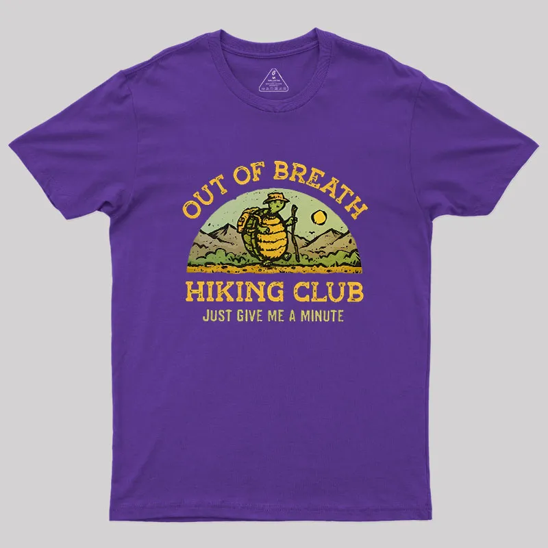 Out Of Breath Hiking Club Geek T-Shirt - Image 6