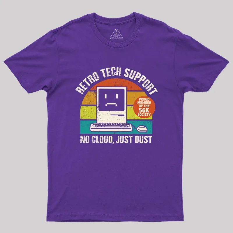 RETRO TECH SUPPORT Geek T-Shirt - Image 6
