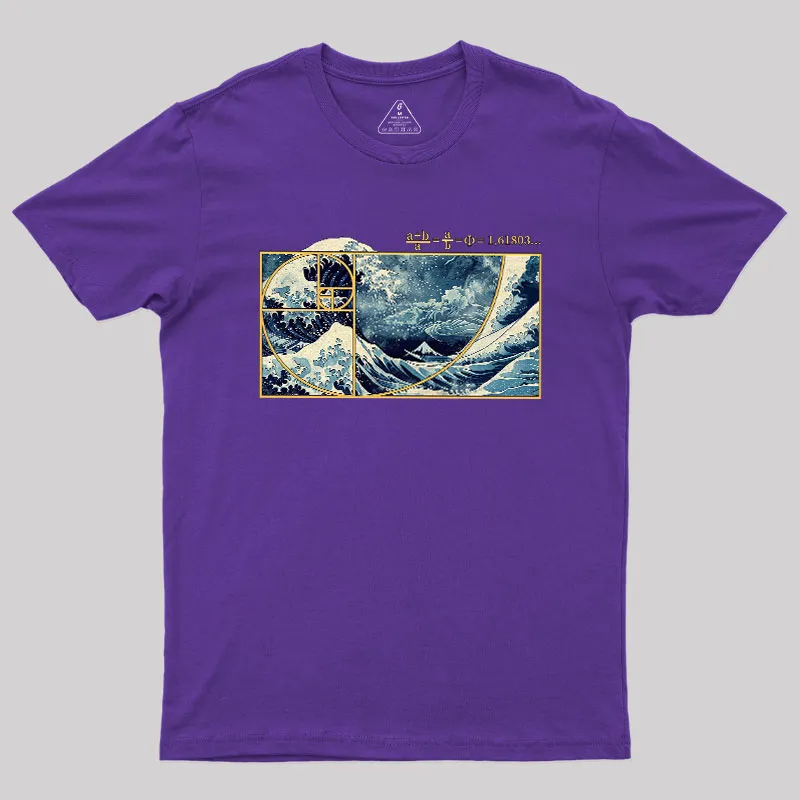 The Great Fibonacci Wave Science Geek T-Shirt - Image 6