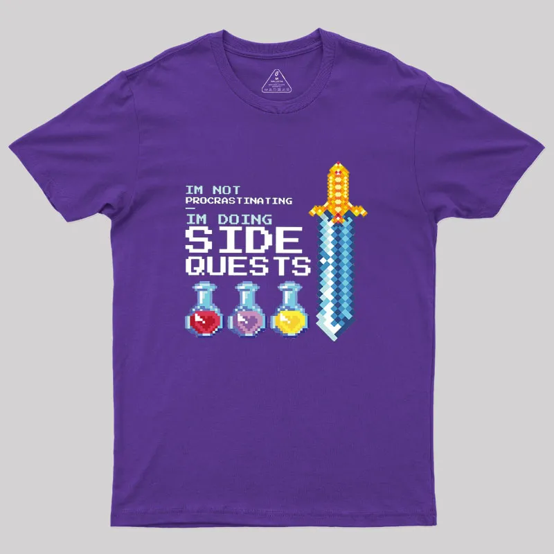 I'm Doing Side Quests Geek T-Shirt - Image 6
