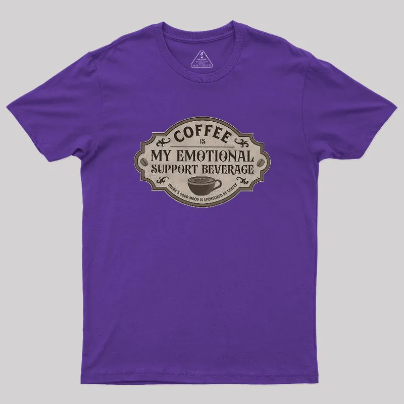 My Emotional Support Beverage Remix Geek T-Shirt - Image 6