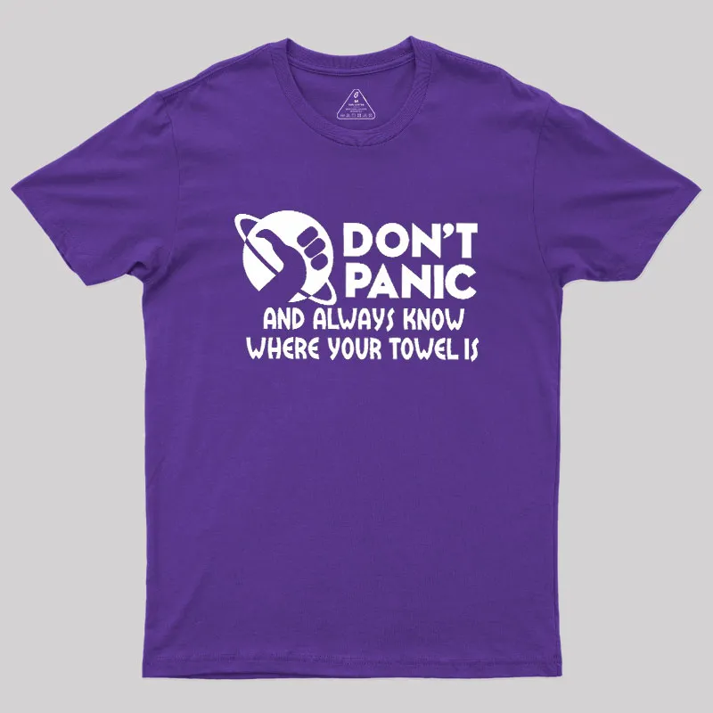 Don't Panic Geek T-Shirt - Image 5