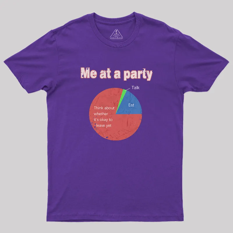 Me At A Party Geek T-Shirt - Image 5