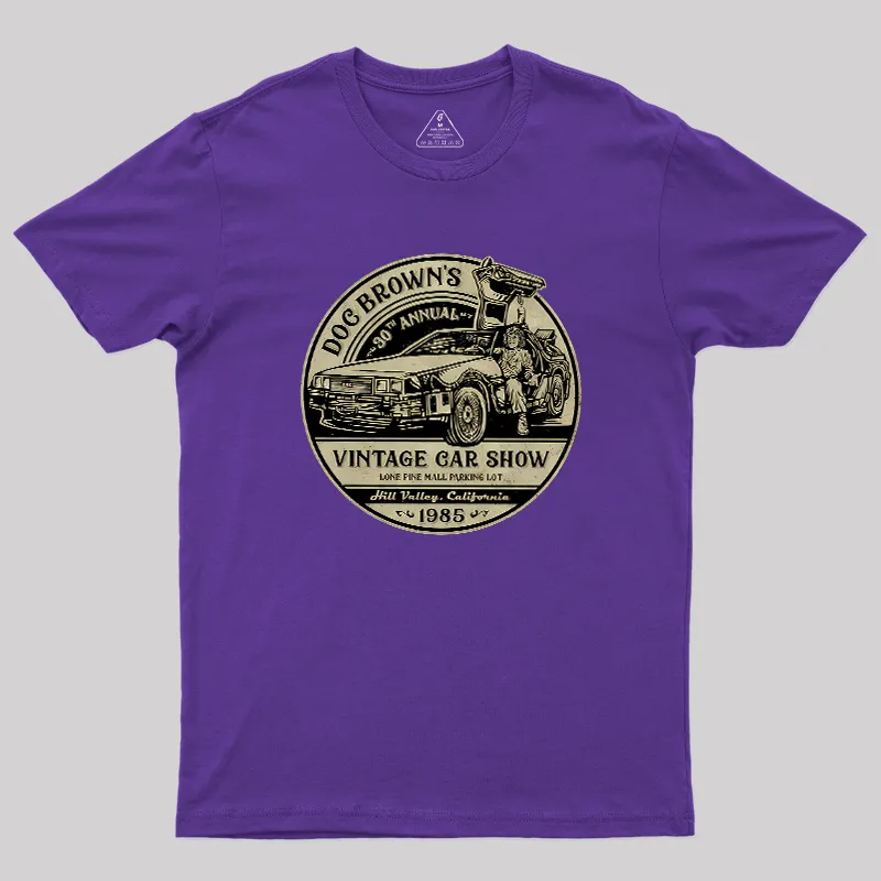 Vintage Car Show Geek T-Shirt - Image 6