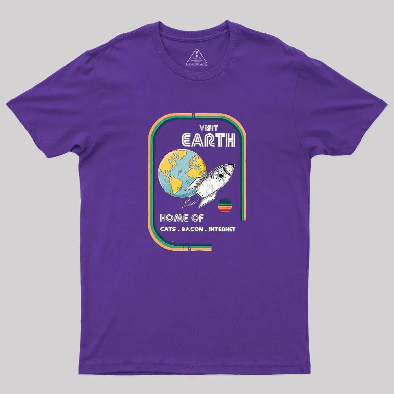Visit Earth Geek T-Shirt - Image 4