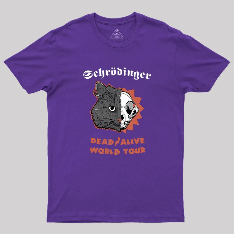 Schrodinger: Dead / Alive World Tour Geek T-Shirt - Image 5