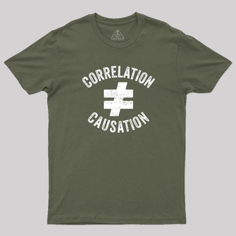 Correlation Does Not Equal Causation T-Shirt - Image 2