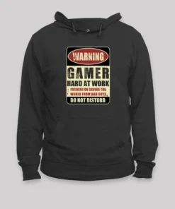 Warning Gamer Geek Hoodie