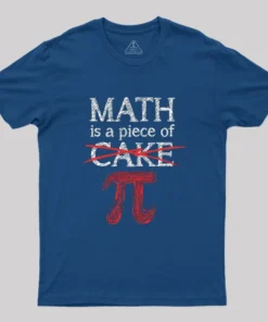 Alternative view of Math Is A Piece of Pi Geek T-Shirt