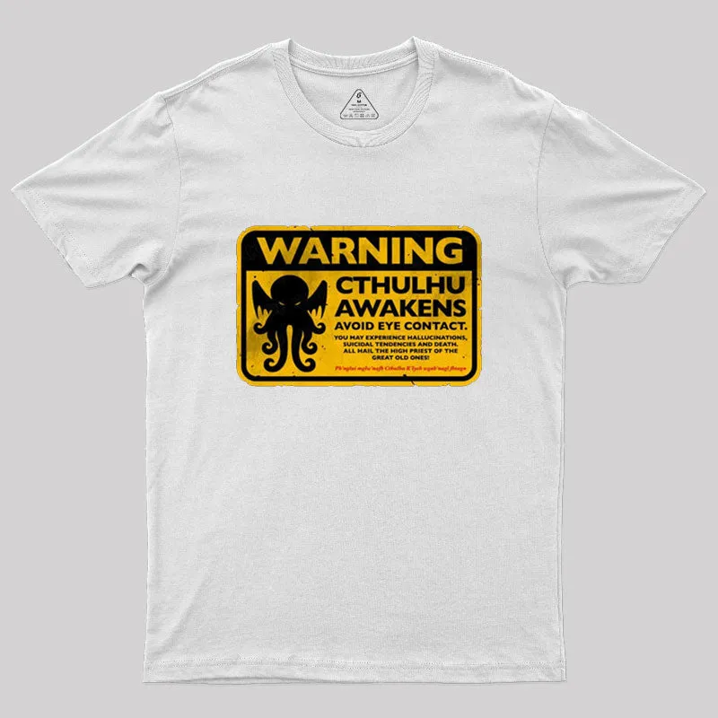 Cthulhu Warning T-Shirt - Image 11