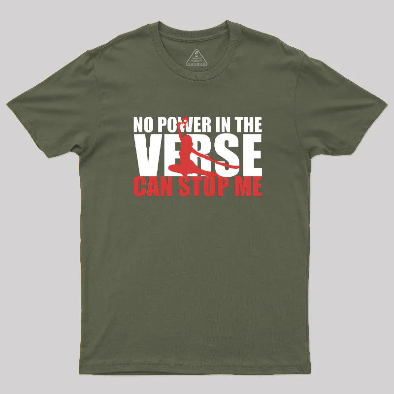 No Power In The Verse Geek T-Shirt - Image 3