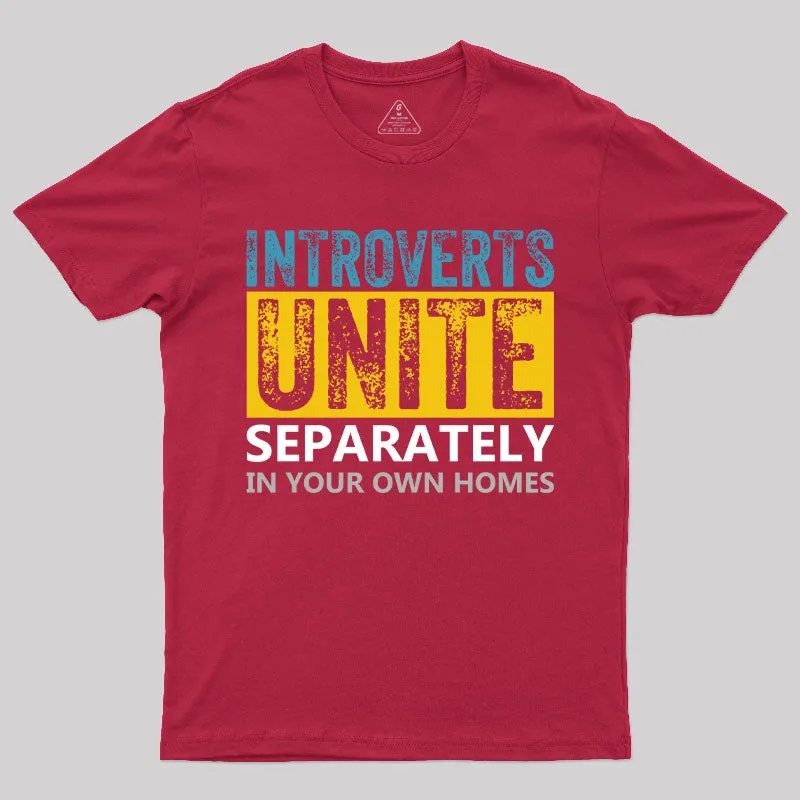 Introverts Unite Separately T-Shirt - Image 8