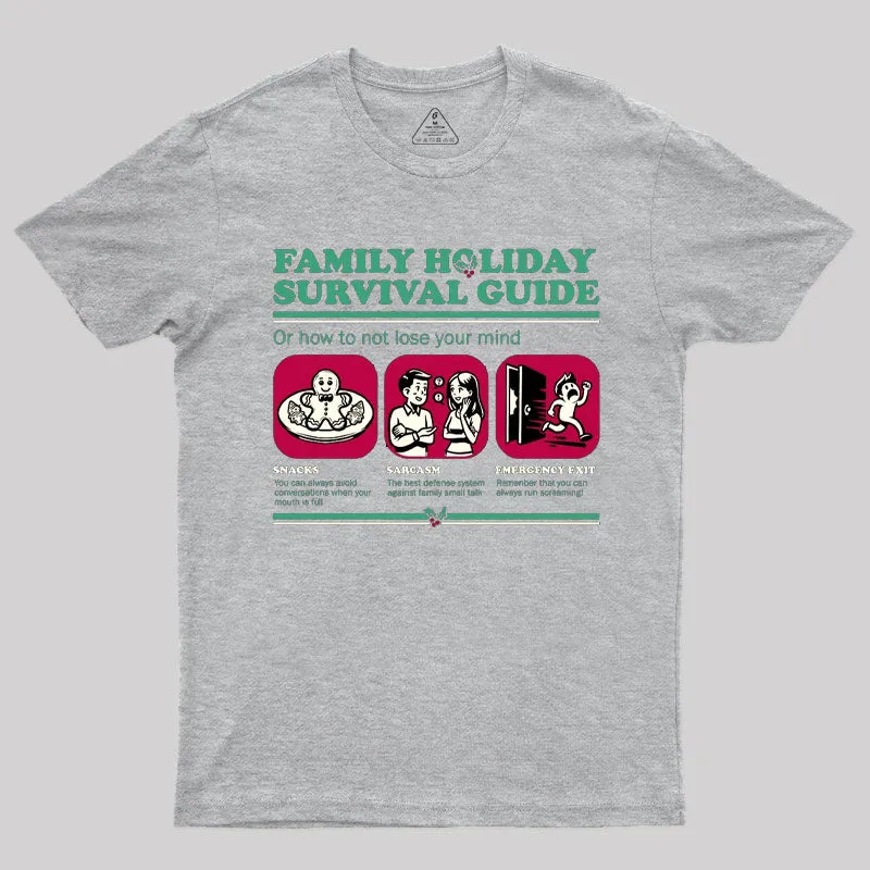 Family Holiday Survival Guide T-Shirt - Image 9